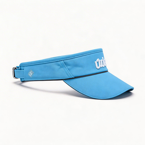Casquette de soleil unisexe bleu ciel en soie glacée avec lettres 3D en relief, protection UV, large bord, pour queue de cheval, sport, voyage, extérieur, plage - Product Image 6