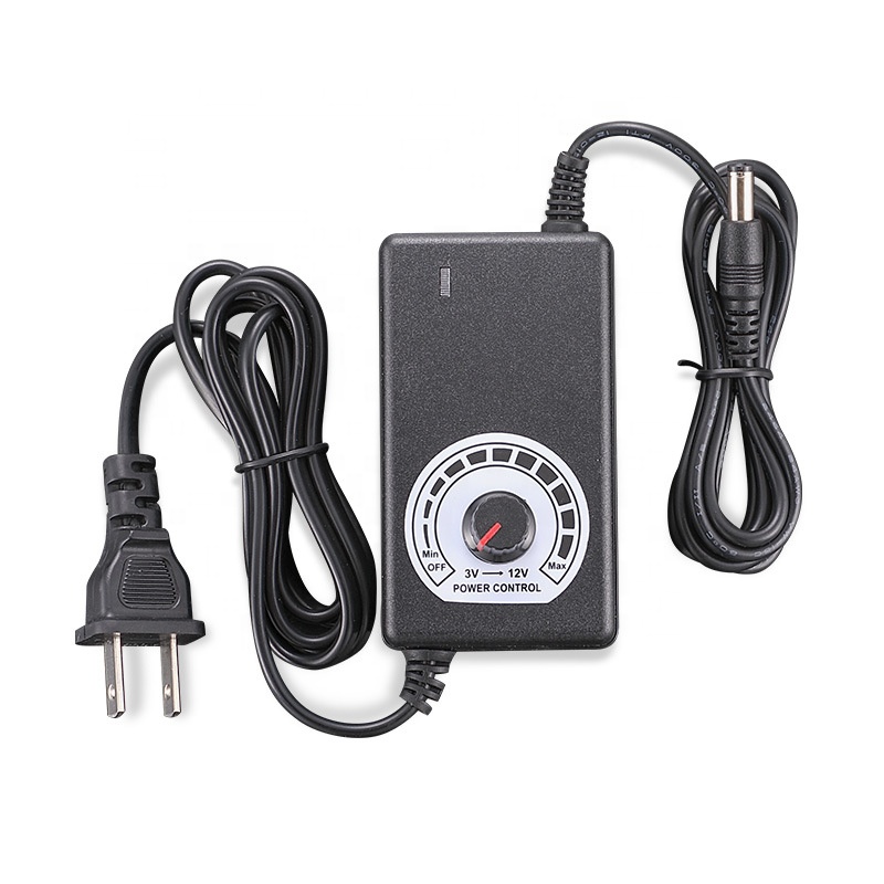 Регулируемый адаптер питания 3 в-12 в 500 мА 1 А 2 а с 2 боковыми кабелями по оптовой цене