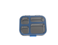AIBAO Boîte à bento micro-ondable sans BPA 304 compartiments en acier inoxydable Ensemble de récipients chauffants pour le stockage des aliments Sac à lunch pour