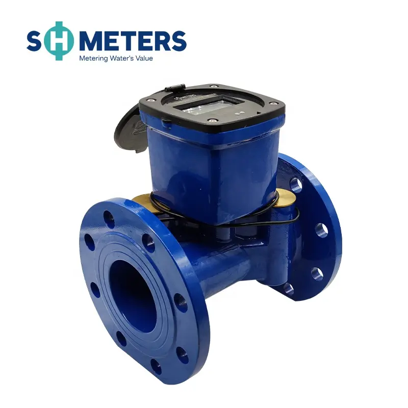 Wide measurement range ultrasonic water meter