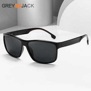 Gafas de sol deportivas Greyjack, montura polarizada TR90, protección UV400 para pescar al aire libre, conducir, hombres, color negro - Product Image 1