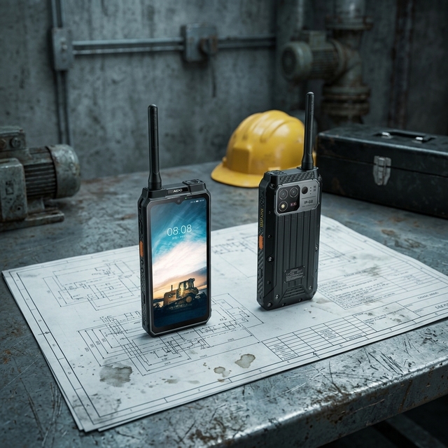Aoro M8 ATEX Explosion Proof DMR Rugged Phone Thermal Imaging IP68 Waterproof Industrial Android 16 Smartphone
