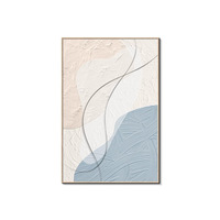 Peinture décorative de salon au design classique moderne, grande fresque murale haut de gamme avec cadre métallique pour mur derrière le canapé