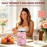 OEM Best-seller Myo D Chiro Inositol Gummies 40:1 Ratio Sans Sucre Saveur Pêche Femmes Hormone Équilibre Soutien Ovarien Adulte