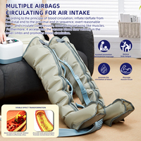 Bottes de récupération à compression d'air personnalisables pour tout le corps avec contrôle de la minuterie, masseur pour la thérapie des pieds et des jambes
