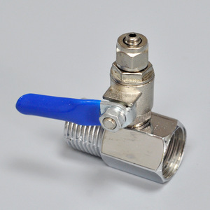 Válvula de bola dividida de 1/2 pulgada, conector en T de metal para purificador de agua, accesorios para tuberías de PE - Product Image 3