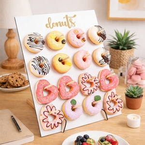 Rak <span class=keywords><strong>Display</strong></span> Donat 16 Lubang, Penyangga Donat untuk Pernikahan, Ulang Tahun, Baby Shower, Pesta Ulang Tahun, Peralatan Kue - untuk <span class=keywords><strong>Display</strong></span> - Product Image 3