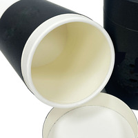 Boîte Cadeau Cylindrique Personnalisable Écologique et Biodégradable pour Parfums et Lotions de Soin, en Carton Blanc