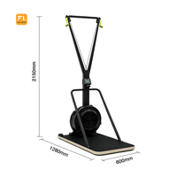 Equipo Comercial de Ejercicio para Esquí y Remo, Máquina de Entrenamiento de Esquí Indoor, Fitness Cardiovascular, Cross Training