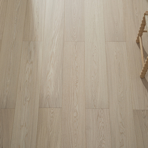 Parquet massif AVANTIMORA Tropical CE en chêne blanc brossé, grade AB, durable, système clic, 15 mm de large, pour salle à manger - Product Image 2