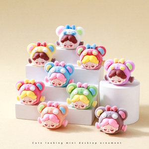 Lindas Figuras de Osos Kawaii de Dibujos Animados, Mini Muñecos de Peluche, Adornos para Cajas Sorpresa, Accesorios, Colgantes, Regalos de Escritorio - Product Image 2