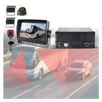 Enregistreur DVR 5 canaux 4CH WiFi avec caméra de recul avant et arrière pour bus scolaires, camions, système ADAS, DMS, BSD