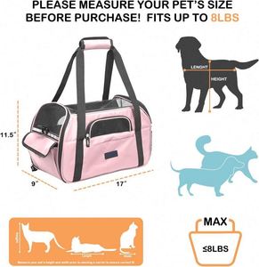 Échantillon Gratuit : Sac de Transport Souple pour Animaux de Compagnie (Chiens, Chats, Chiots) – Approuvé par les Compagnies Aériennes – Pliable - Product Image 2