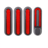 Coques de roues avant et arrière modernes, réfléchissantes et durables pour trottinettes électriques Essential 1S/Pro2 (matériaux ABS et PC, multicolores)