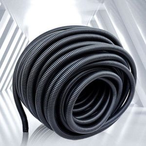 Tube <span class=keywords><strong>solaire</strong></span> résistant aux UV AD18.5 fil fendu protégeant le <span class=keywords><strong>tuyau</strong></span> de tube ondulé conduit flexible électrique orange - Product Image 5