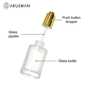 Botella de Vidrio Transparente Esmerilado de Alta Calidad, Certificación CE, 30 ml, Tapa a Presión, Etiqueta Personalizada, Pedido al por Mayor, Botella para Aceites Esenciales - Product Image 4