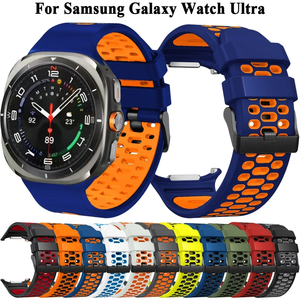 สายนาฬิกาซิลิโคนระบายอากาศได้ดี ใช้ได้กับ Samsung <span class=keywords><strong>Galaxy</strong></span> Ultra 47 มม. สวมใส่ได้ และสายรัดข้อมือแบบเปลี่ยนได้ - Product Image 1