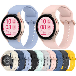 Nuevo para Samsung <span class=keywords><strong>Galaxy</strong></span> <span class=keywords><strong>Watch</strong></span> 7 SE 6 Classic <span class=keywords><strong>5</strong></span> <span class=keywords><strong>Pro</strong></span> <span class=keywords><strong>40mm</strong></span> Hebilla de llave Banda de reloj de silicona oficial - Product Image 2
