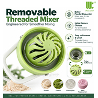 Bouteille shaker isotherme anti-fuite sans BPA 24oz en acier inoxydable 304 avec fenêtre de boisson en Tritan