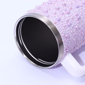 Odm Oem Color Púrpura 40oz Blanco Deporte Vaso Brillo Sublimación En Blanco H2.0 Verde Brillo Botella De Agua Con Tapones De Pajita Perla - Product Image 4