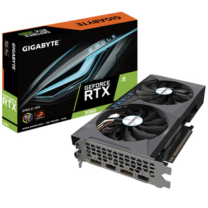Tarjeta Gráfica GIGABYTE GeForce RTX 3060 EAGLE 12G (rev.) Usada Tarjeta Gráfica para Juegos 2.0 con Memoria GDDR6 Compatible con AMD Ryzen 5 <span class=keywords><strong>5600G</strong></span> 5600X <span class=keywords><strong>7600X</strong></span> - Product Image 1