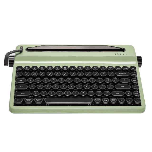 YUNZII QL75 Percent Retro Typewriter Style Mechanical Keyboard Tri-Mode Wireless Hot Swappable RGB Backlit Gaming Keyboard