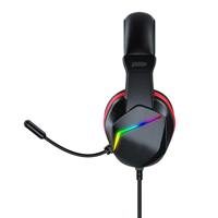 Casque de jeu RGB de niveau débutant, casque de jeu filaire supra-auriculaire pour PC
