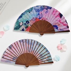 Éventail pliant en bambou personnalisé avec logo, style européen traditionnel espagnol, écologique, vente en gros, portable pour promotion - Product Image 1