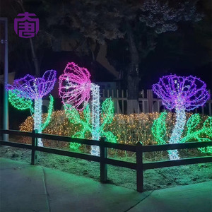LED Flower Motif <b>Light</b> <b>String</b> Garden Decoration Waterproof Fairy Vine <b>Light</b> Outdoor Lawn Holiday Landscape - Product Image 2