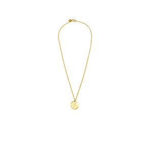 Collar con colgante de letra Y de acero inoxidable, 1,9 cm, de una sola cara, tono dorado, joyería de moda para mujer - Product Image 1