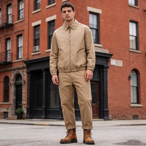 Jaqueta Bomber Masculina Slim de Algodão 100% Estilo Vintage Americano Casual com Zíper à Prova de Vento - Fornecedor em Destaque - Product Image 5
