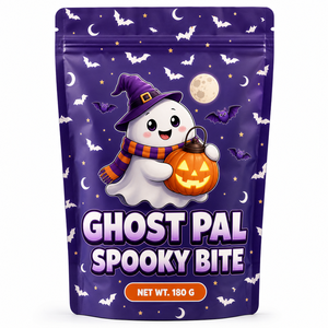 Sachet à bonbons imprimé Halloween Pumpkin Boss pour pochette souple avec fermeture éclair, en PET, sérigraphié - Product Image 4