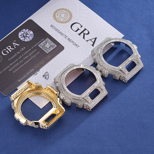 Bezel de montre <span class=keywords><strong>Gshock</strong></span> DW9052 en moissanite, personnalisé, serti de moissanite, pour homme - Product Image 1