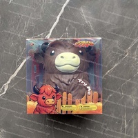 Vente en gros de jouets squishy géants en forme de vache des Highlands, en boîte, doux à presser, animaux de ferme mystérieux, anti-stress, cadeau, souvenir de fête