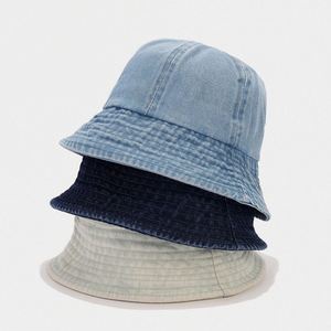 Chapeau Bob en Jean Bleu Quatre Saisons pour Femme, Chapeau Bob de Créateur Décontracté d'Extérieur Anti-UV pour Homme - Product Image 1
