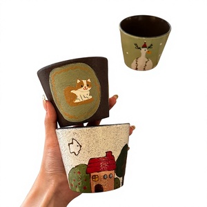 Taza de Leche de Cerámica, Linda Taza de Café para el Desayuno, Taza de Agua para Parejas, Taza de Porcelana para Uso Diario Personal - Product Image 1