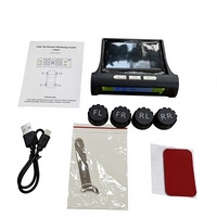 Sensor TPMS Universal 433MHz Solar Wireless TPMS Eksternal Sistem Pemantau Tekanan Ban Akurasi Tinggi untuk Mobil SUV Truk