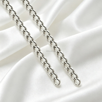 Chaîne d'extension en acier inoxydable 3x4mm, calibre de fil 0,8mm, longueur réglable 5cm