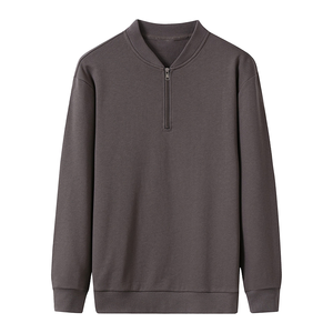 Sudadera con Cuello de Cremallera 1/4 Personalizada al por Mayor con Logotipo, Joggers para Hombre, Ropa de Gimnasio con Bordado Personalizado, Sudaderas Pesadas para Hombre - Product Image 2