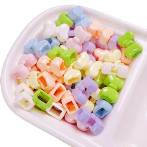 Accessoires de chaîne de téléphone portable faits à la main dessin animé mignon DIY Trou droit Acrylique Perles en vrac Lucite Matériaux de fabrication de bijoux - Product Image 6