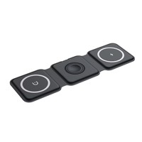 Offre Spéciale 3 en 1 téléphone portable OEM bureau téléphone Charge Table pliable Charing Dock 3in1 15W pliant chargeur sans fil magnétique