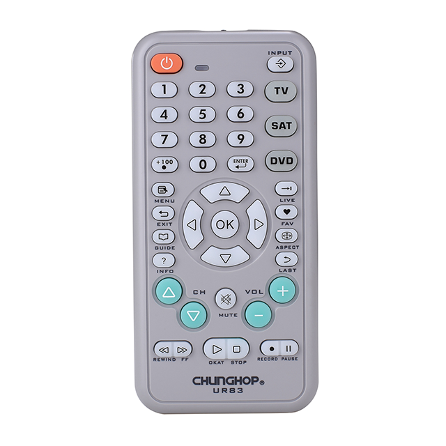 3 in 1 SAT DVD TV Controller Chunghop UR83 TV Universal Remote Control Operation 3 Devices with 1 Remote