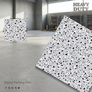 Carreaux de sol en porcelaine de qualité supérieure 40x40cm, aspect pierre glacée numérique, 12mm, antidérapants, pour extérieur - Product Image 2