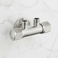 Robinet d'angle moderne écologique à deux voies pour salle de bain d'hôtel, cuisine, toilettes, inverseur de pommeau de douche