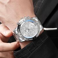 Ensemble de 7 montres à quartz pour homme, en acier inoxydable, très vendu, pour la fête des pères, anniversaire, pour papa, patron, ou avec logo personnalisé