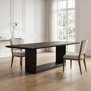 Tavolo da Pranzo Convertibile Moderno <span class=keywords><strong>in</strong></span> <span class=keywords><strong>Legno</strong></span> Massello per 14 Persone, Colore Marrone, per Uso Domestico - Product Image 3