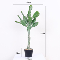 Plante de cactus artificielle en plastique pour la décoration intérieure et extérieure, maison, bureau, faux arbres et plantes décoratives