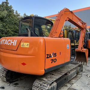 Excavatrice sur chenilles Hitachi ZX70 d'occasion, modèle 2023, moteur japonais haute performance, 7 tonnes, pompe à engrenages, roulement, PLC - Product Image 2