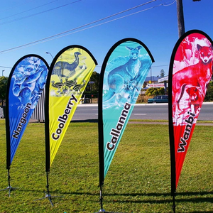 Высококачественный двухсторонний Печатный пользовательский каплевидный флаг с перьями для наружной рекламы и маркетинговых кампаний - Product Image 3