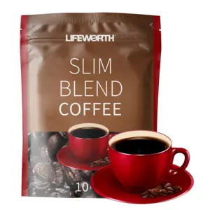 Lifeworth L-Carnitine Instant Slanke Groene Koffie Voor Gewichtsverlies Private Label Vetverbranding Koffie Verhoogt Stofwisseling & Skinny dieet